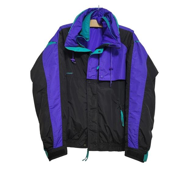 Vintage Columbia Criterion Jacket Gorpcore Reversible Zip in Liner Large - Picture 1 of 16